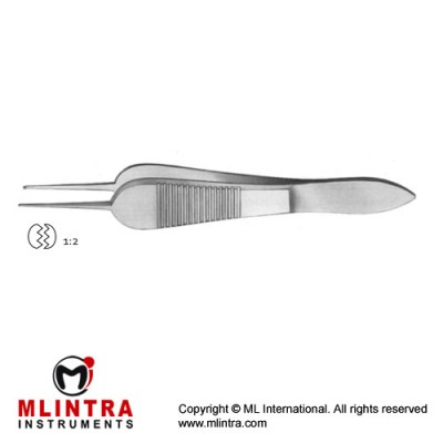 Manhattan Eye and Ear Fixation Forcep 1 x 2 Teeth with Tying Platform Stainless Steel, 9 cm - 3 1/2" Tip Size 0.3 mm Manhattan Eye and Ear Fixation Forcep 1 x 2 Teeth with Tying Platform Stainless Steel, 9 cm - 3 1/2" Tip Size 0.3 mm